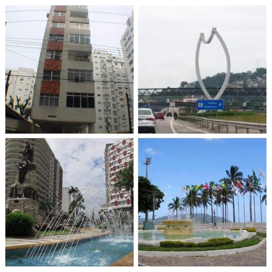 100 Mts Praia Roupa Cama Toalha Banho Wi-Fi Ar Condicionado Portaria 24 Horas Santos  Exterior foto